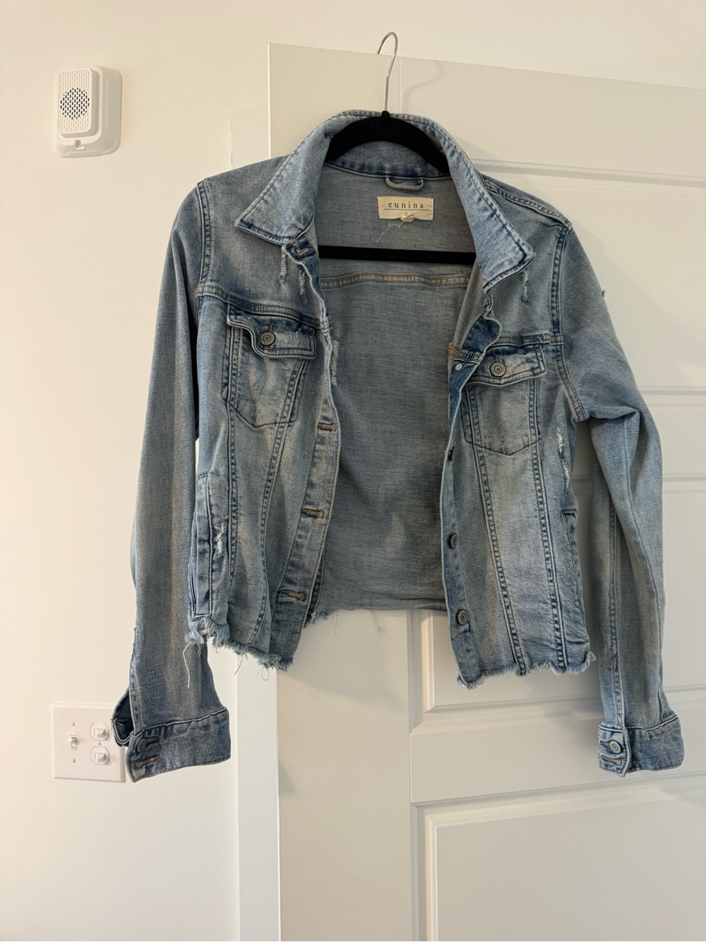 Eunina Light Wash Denim Jacket - Women's Blue Jean Jacket